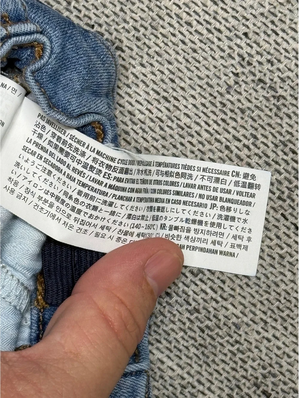 Abercrombie Kids Boys Distressed Straight Jeans 7/8 Regular